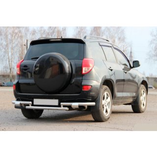 Protector trasero AK005-2 (2 uds., acero inoxidable) Toyota Rav 4 2006-2013 foto 3