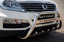 SsangYong Rexton I 2001-2017 Defensa Delantera WT004 Acero Inoxidable foto 2