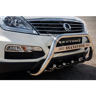 Defensa Delantera WT004 Acero Inoxidable SsangYong Rexton I 2001-2017 foto 2