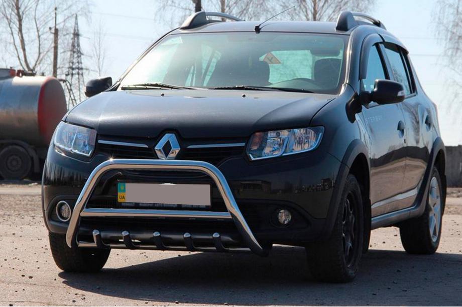 Renault Sandero 2013-2022 Defensa Delantera WT003 (Acero Inoxidable) 60 mm Image