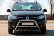 Dacia Sandero 2013-2020 Defensa Delantera WT003 (Acero Inoxidable) foto 2