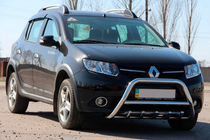 Dacia Sandero 2013-2020 Defensa Delantera WT003 (Acero Inoxidable) foto 3