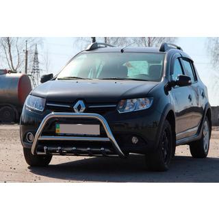 Defensa Delantera WT003 (Acero Inoxidable) Dacia Sandero 2013-2020 foto 1