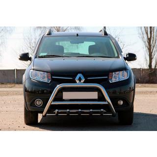 Defensa Delantera WT003 (Acero Inoxidable) Dacia Sandero 2013-2020 foto 2
