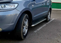 Hyundai Santa Fe 2 2006-2012 Estribos Laterales Premium (2 uds., Acero Inoxidable) foto 3