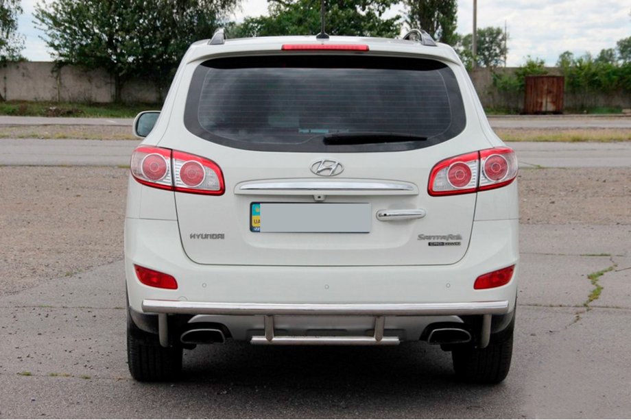Hyundai Santa Fe 2 2006-2012 Barra Trasera AK002-2 (Acero Inoxidable) Foto 3
