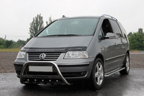 Volkswagen Sharan 1995-2010 Defensa Delantera WT004 Acero Inoxidable 60 mm foto 1