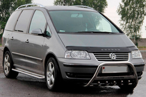 Volkswagen Sharan 1995-2010 Defensa Delantera WT004 Acero Inoxidable 60 mm foto 2