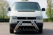 Volkswagen T4 Transporter 1990-2003 Defensa delantera Kelebek WT011 (acero inoxidable) foto 2