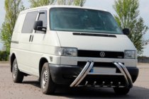 Volkswagen T4 Transporter 1990-2003 Defensa delantera Kelebek WT011 (acero inoxidable) foto 3