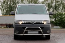 Volkswagen T5 2010-2015 Defensa Delantera WT007ST (Acero Inoxidable) foto 1