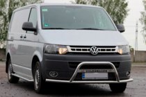 Volkswagen T5 2010-2015 Defensa Delantera WT007ST (Acero Inoxidable) foto 3