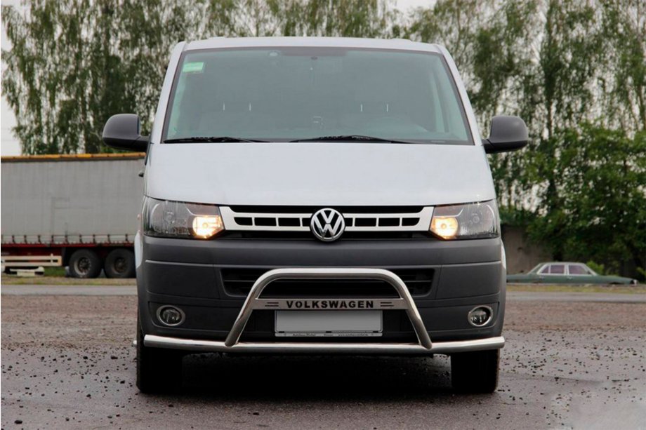 Volkswagen T5 2010-2015 Defensa Delantera WT007ST (Acero Inoxidable) Image