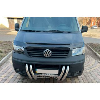 Defensa Delantera ST006-04 Parrilla (Acero Inoxidable) Volkswagen T5 Transporter 2003-2010 foto 2