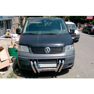 Defensa Delantera ST006-04 Parrilla (Acero Inoxidable) Volkswagen T5 Transporter 2003-2010 foto 3