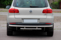 Volkswagen Tiguan 2007-2016 Protector Trasero AK002-2 (Acero Inoxidable) foto 1