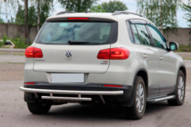 Volkswagen Tiguan 2007-2016 Protector Trasero AK002-2 (Acero Inoxidable) foto 4