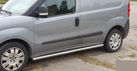 Fiat Doblo II 2010-2022 Tubos Laterales (2 uds., Acero Inoxidable) foto 4