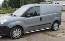 Fiat Doblo II 2010-2022 Tubos Laterales (2 uds., Acero Inoxidable) foto 2