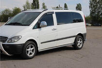 Mercedes Vito W639 2004-2014 Barras Laterales BB001 (2 uds, Acero Inoxidable) foto 2