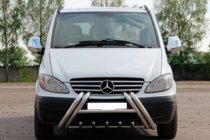Mercedes Viano 2004-2014 Defensa delantera Kelebek WT011 (acero inoxidable) foto 3