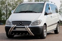 Mercedes Viano 2004-2014 Defensa delantera Kelebek WT011 (acero inoxidable) foto 2