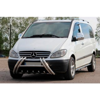 Defensa delantera Kelebek WT011 (acero inoxidable) Mercedes Viano 2004-2014 foto 2