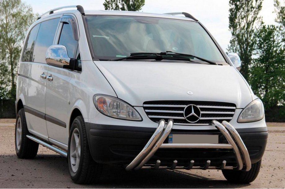 Mercedes Viano 2004-2014 Defensa delantera Kelebek WT011 (acero inoxidable) Image