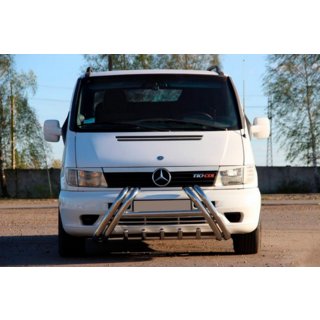 Defensa delantera Kelebek WT011 (acero inoxidable) Mercedes Vito W638 1996-2003 foto 3