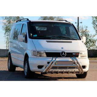 Defensa delantera Kelebek WT011 (acero inoxidable) Mercedes Vito W638 1996-2003 foto 2