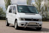 Mercedes Vito W638 1996-2003 Defensa Delantera WT022 (Acero Inoxidable) foto 2