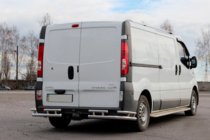 Renault Trafic 2001–2015 Protector Trasero AK003-Plus-2 (Acero Inoxidable) foto 1