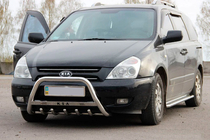 Kia Carnival 2002-2013 Defensa Delantera WT004 Acero Inoxidable foto 2