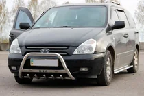 Kia Carnival 2002-2013 Defensa Delantera WT004 Acero Inoxidable foto 2
