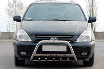 Kia Carnival 2002-2013 Defensa Delantera WT004 Acero Inoxidable foto 1