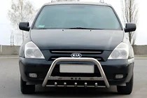 Kia Carnival 2002-2013 Defensa Delantera WT004 Acero Inoxidable foto 1