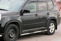Nissan X-trail T31 2007-2014 Barras Laterales BB002 (2 uds, acero inoxidable) foto 1