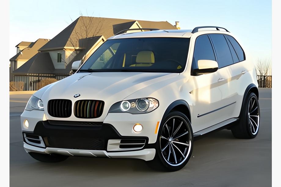 BMW X5 E70 2007-2013 Labio de parachoques delantero (2007-2010, imprimado para pintar) Image