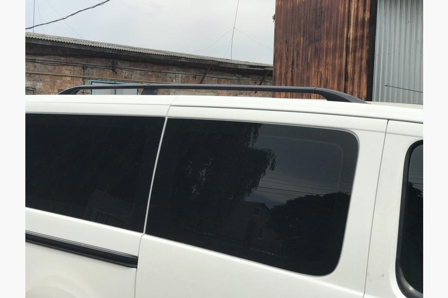 Fiat Scudo 2007-2015 Barras de Techo, Negro Base corta, pies metálicos Foto 4