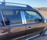 Volkswagen Amarok 2010-2022 Molduras de ventana acero inoxidable (4 tiras) Carmos - Acero Inoxidable Turco foto 4