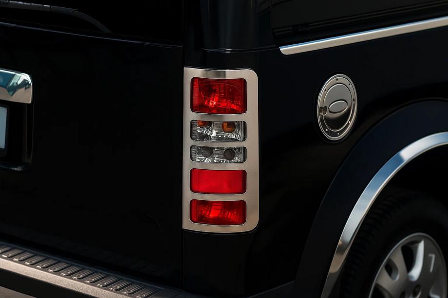 Ford Connect 2006–2009 Cubiertas cromadas para luces traseras (2 uds., acero inoxidable) Carmos - Acero Turco Foto 3