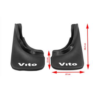 Guardabarros turcos (2 uds) Mercedes Vito W639 2004-2014 foto 4