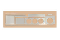 Audi 80/90 1987-1996 Embellecedor Decorativo de Salpicadero Aluminio foto 2