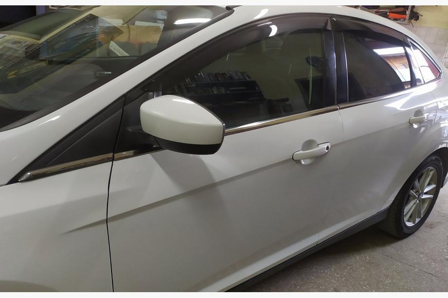 Ford Focus III 2011-2017 Molduras inferiores de ventanas acero inoxidable (8 uds) Sedán, Carmos - Acero Turco Foto 12