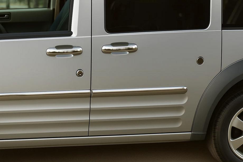 Ford Transit 2000–2014 Cubiertas de cerradura (5 uds, acero inoxidable) Image