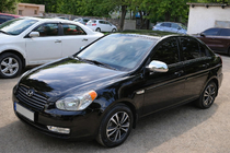 Hyundai Accent 2006-2010 Cubiertas de Espejos (2 uds., plastico) OmsaLine foto 1
