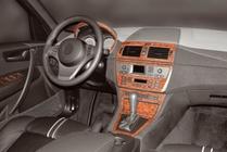 BMW X3 E83 2003-2010 Cubiertas de Panel de Salpicadero Madera Oscura foto 6