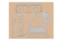 BMW X3 E83 2003-2010 Cubiertas de Panel de Salpicadero Madera Oscura foto 2