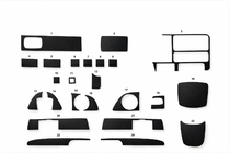Chevrolet Tahoe 1995-1999 Embellecedores de salpicadero interior (1995-1999) Aluminio foto 1
