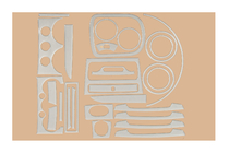 Chevrolet Aveo T200 2002-2008 Cubiertas de interior Aluminio foto 2